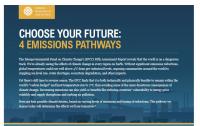 Choose Your Future: 4 Emissions Pathways