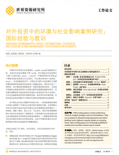 cover of working paper