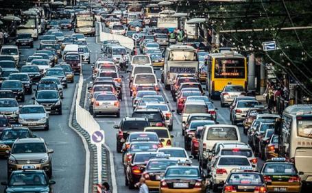 Congested traffic