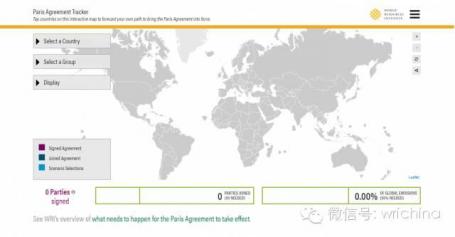 Paris Agreement map